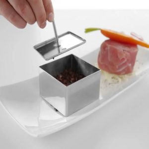 FOOD CUBE s potisom-kvadrat